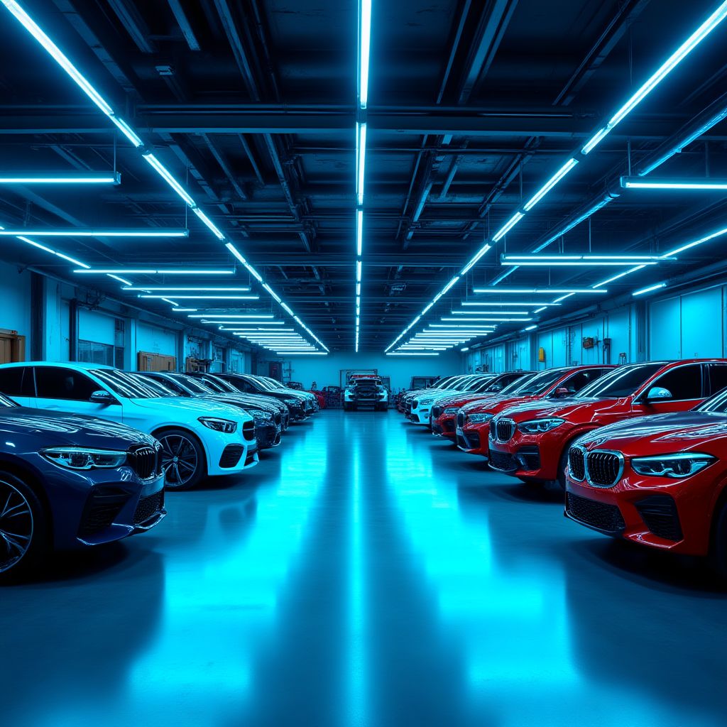 Vue intérieure de notre garage moderne