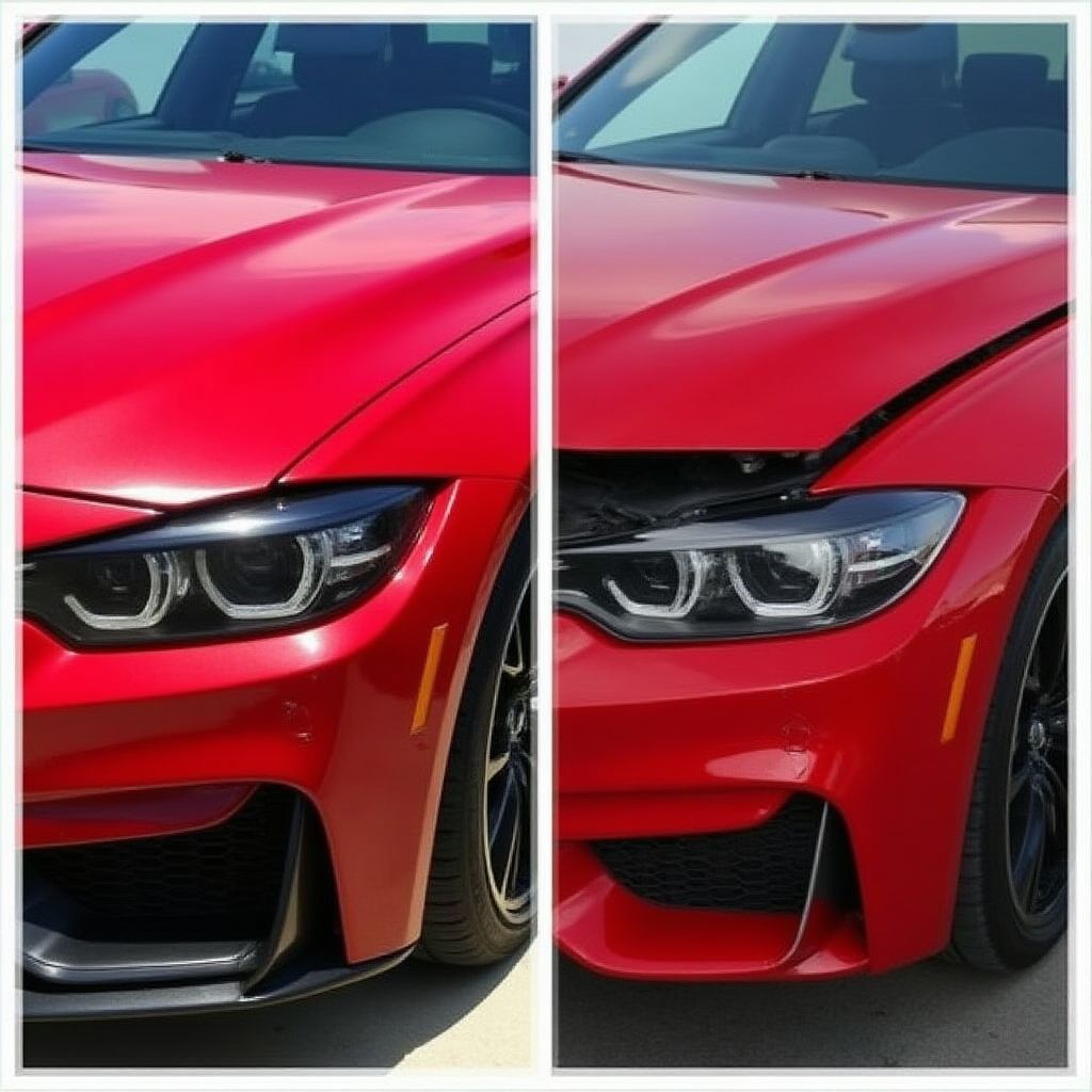 Réparation carrosserie avant/après